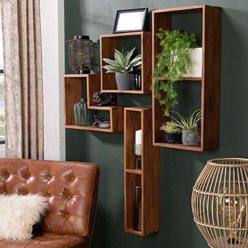 Etagère Murale 75x15x15,4 Cm En Teck Recyclé - Appoline