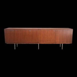 Enfilade Moderniste Teck Vintage Annes 1960 Design Louis Paolozzi Bois