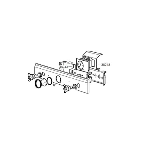 Equerre de fixation pendule repère 38248 Four cuisinière (018251063 SMEG)