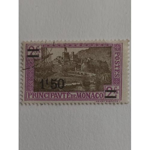 R28 - Oblitéré Monaco N°110 - Année 1926 -" Vue Du Port De Monaco ".
