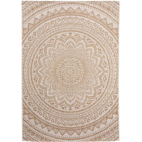 Tapis D'extérieur Cleo Crème/Beige 140x200 Cm - Tapis Outdoor Pour Balcon, Terrasse Et Jardin
