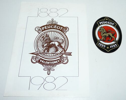 Prospectus Peugeot Valentigney 1882-1982