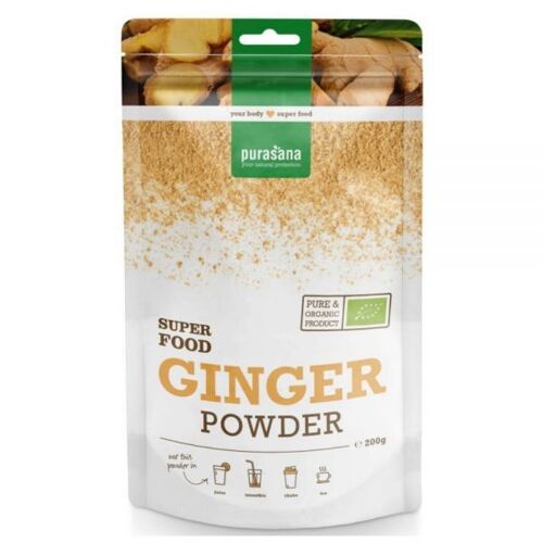 Gingembre Poudre Bio - Digestion - Superfoods 200g - Purasana 