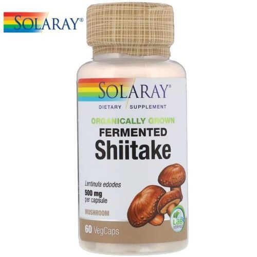 Shitake Fermenté - Champignon Immunité 60 Capsules - Solaray 