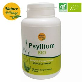 Psyllium Bio - Régule Le Transit 120 Gélules - Nature Et Partage 