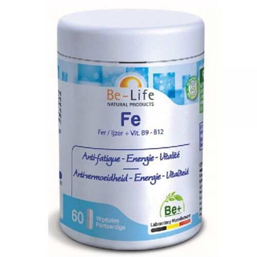 Fe - Anti-Fatigue, Energie Et Vitalité 60 Gélules - Be-Life 