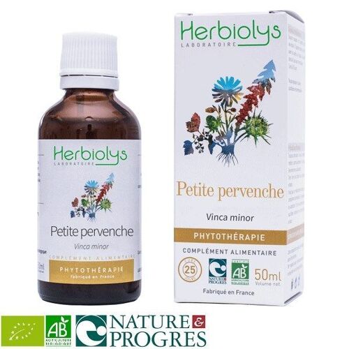 Petite Pervenche Bio - Acouphènes Et Mémoire Teinture-Mère Vinca Minor 50 Ml - Herbiolys 