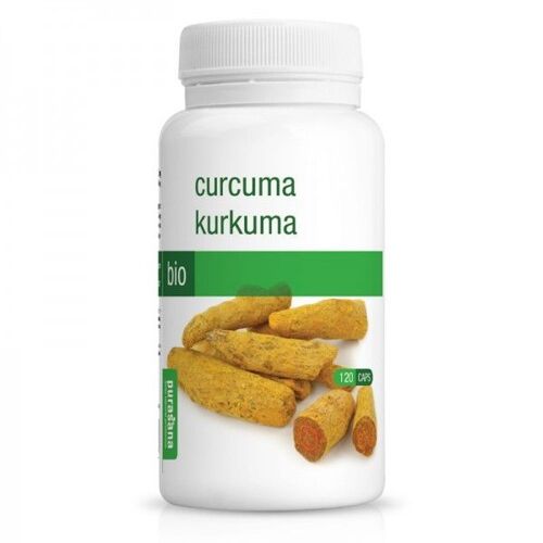Curcuma Bio - Antioxydant Et Articulations 120 Gélules - Purasana 