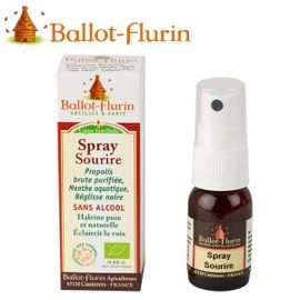 Spray Sourire Bio - Rafraîchit L'haleine Et Éclaircit La Voix - Ballot-Flurin 