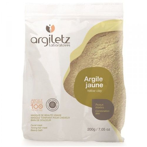 Argile Jaune Ultra-Ventilée - Peaux Mixtes 200 Grammes - Argiletz 
