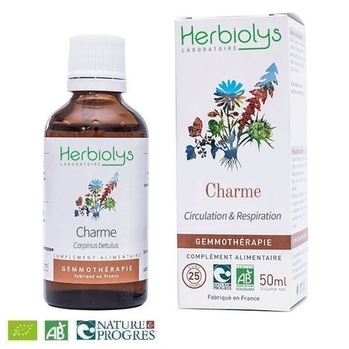 Charme Macérât De Bourgeon Bio - Respiration 50 Ml - Herbiolys 