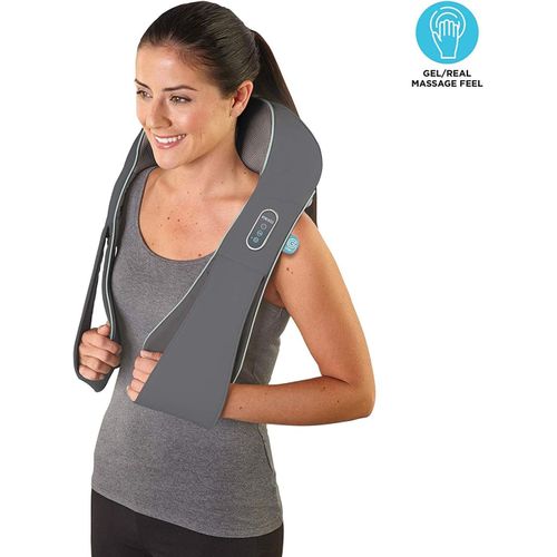 Masseur De Cou,Dos & Épaules Shiatsu Massage Gel ¿ Reproduit Les Mains D'un Thérapeute De Massage,Intensité Ajustable Pressions Profondes 3d Pour Maison Et Bureau,Relaxe Les Muscles