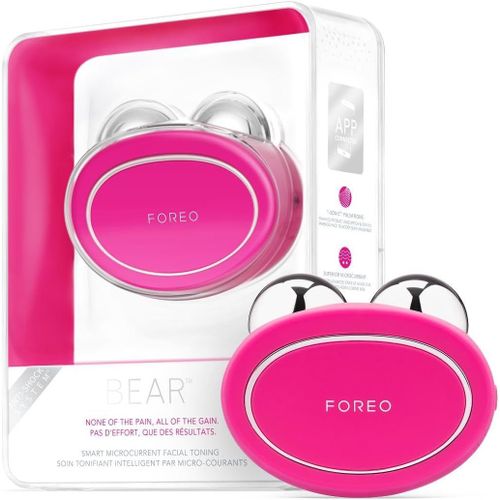 Bear Appareil Intelligent Lifting Par Micro-Courants - Masse Le Visage Sculpte La Mâchoire - Lifting Visage Non Invasif - Anti-Rides - Sûr Et Sans Douleur - Fuchsia