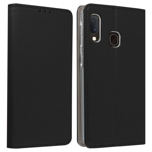 Étui Galaxy A20e Housse Portefeuille Porte-carte Support Vidéo - Noir