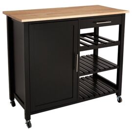 Desserte de Cuisine "Claude" 100cm Noir