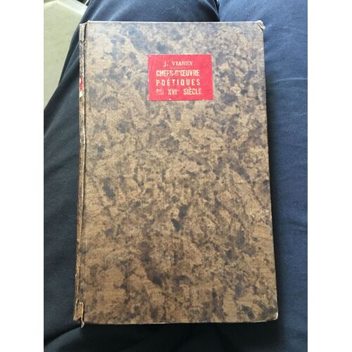 Chefs D Oeuvres Poetiques Du Xvi Eme Siecle