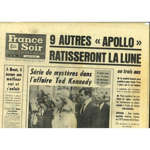 Journal France Soir Du 24 Juillet 1969