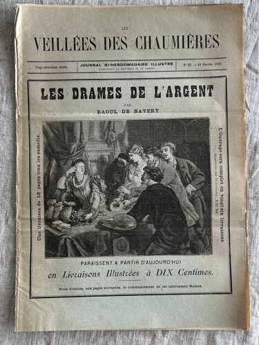 Les Veillée Des Chaumières . 18 Février 1899 .No 32 . Journal, Illustré Paraissant Le Mercredi Et Le Samedi.