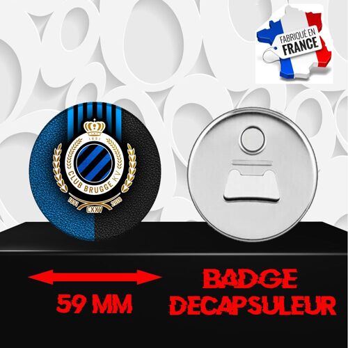 Magnet Décoratif Décapsuleur Aimanté 59 Mm Collection Football Club De Foot Europe 673