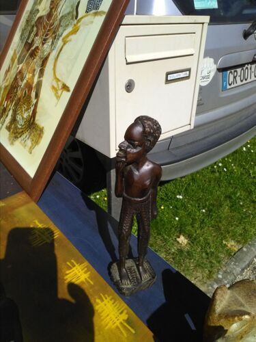 Lot Divers De Petites Statuettes Et Animaux D'origine Afrique