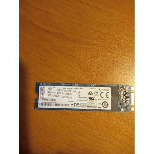 Disque dur SanDisk SSD interne 128 Go SSD X400 M.2 2280
