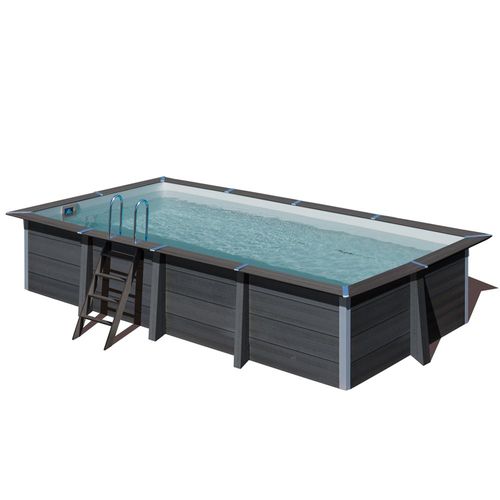 Piscine avant garde composite rectangle 6.06 m x 3.26 m x h.1.24 m