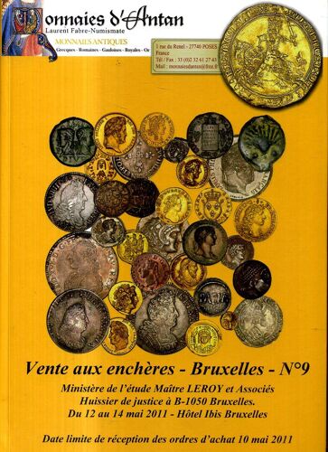 Numismatique Monnaies D Antan Catalogue De Ventes N°9