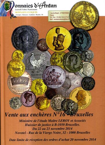 Numismatique Monnaies D Antan Catalogue De Ventes N°16