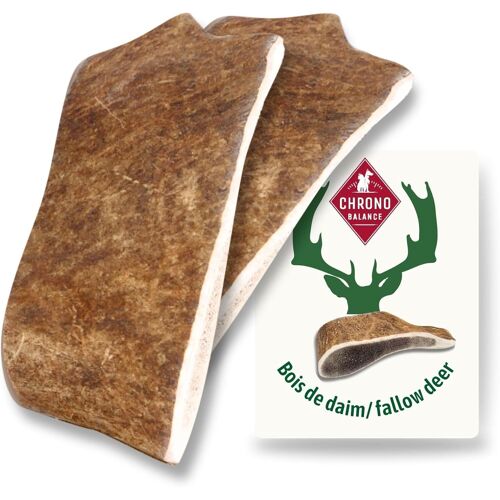 L Daim Bois De Cerf Pour Chiens,Lot De 2,100% Naturel,Os De Cerf,Jouet Pour Chiens,Soin Dentaire,Riche En Minéraux Et Nutriments,Longue Durée