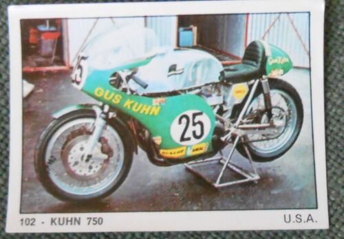 N° 102 - Stickers Panini Moto 2000. Kuhn 750.