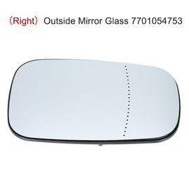 Droit - Lentille De Rétroviseur Extérieur En Verre, Haute Qualité, Auto Chauffant, Gauche/Droite, Accessoires De Voiture Pour Megane Ii 2/Laguna Ii 2/Clio Iii