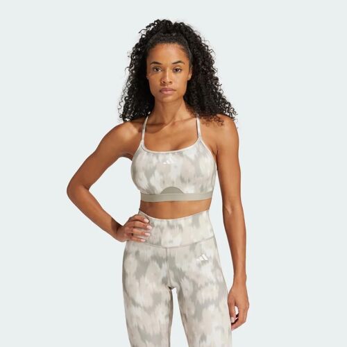 Brassière De Training Imprimé Floral Intégral Aeroreact Essentials Maintien Léger Adidas Performance Jsd13 - L (A-B)