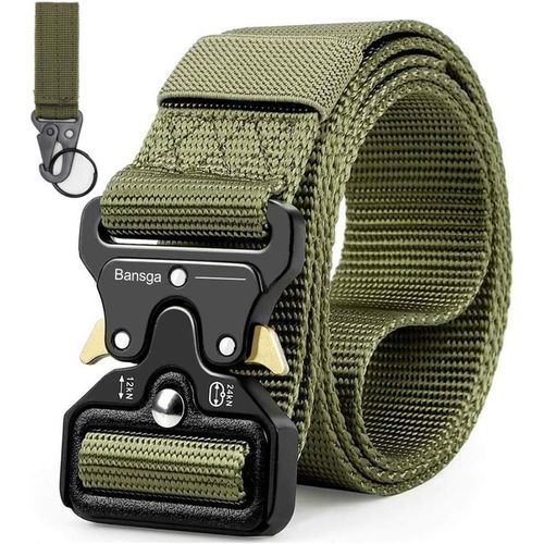 Tzf-Ceinture Tactique Homme Style Militaire Avec Nous Ceinture Heavy Duty Ceinture En Nylon Pour La Chasse D'entraînement Armée Course À Pied