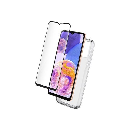 Bigben Connected - Coque De Protection Pour Téléphone Portable - Polyuréthanne Thermoplastique (Tpu) - Transparent - Avec Protecteur D'écran En Verre Trempé - Pour Samsung Galaxy A23 5g
