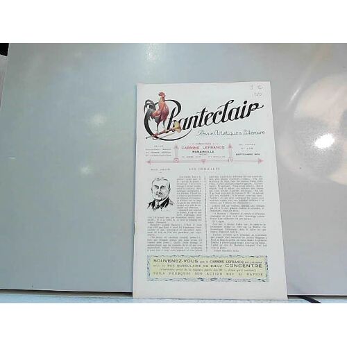 Chanteclair, Journal Illustré N°270 Septembre 1930