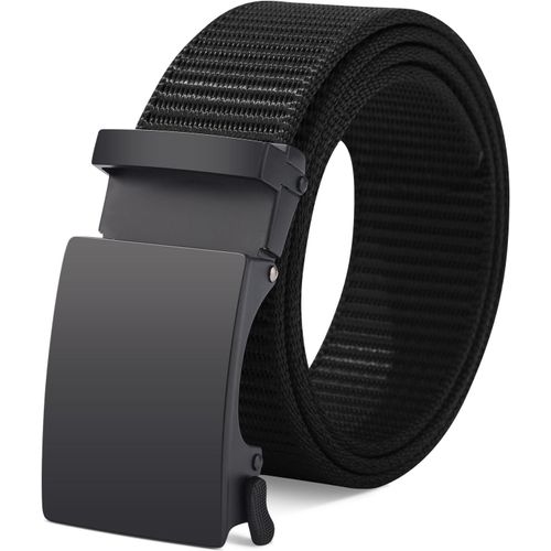 Tzf-Ceinture En Nylon Pour Homme Ceintura D'extérieur Avec Boucle En Métal Ceinture De Sport Sans Trous Ceintures De Travail Pour Homme