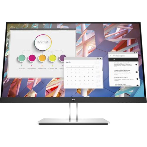Ecran PC HP E24 G4 60,5 cm (23.8") 1920 x 1080 pixels Full HD LED Noir, Argent