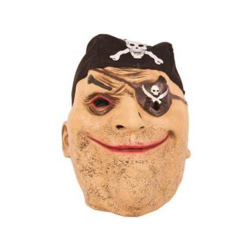 Masque Latex Adulte Capitaine Pirate - Corsaire - Accessoire Deguisement