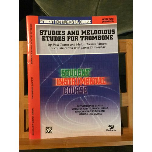Tanner / Vincent Studies And Melodious Études Trombone Partition Belwin Vol. 2