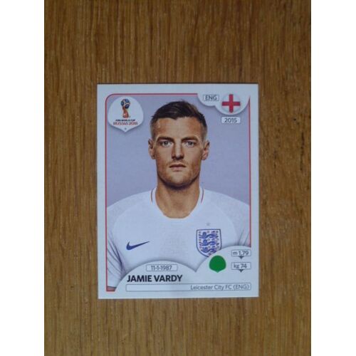 Image Panini 2018 Fifa World Cup Russie N°591 Jalie Vardy -Angleterre-