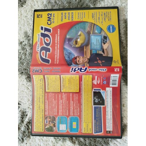 Jeu Pc Cd-Rom Éducatif : Dis Moi Adi Cm2 10 -11 Ans / Double Cd : Français , Maths, Anglais, Sciences, Conforme Aux Programmes De L'éducation Nationale Leçons En Vidéos 3000 Questions 70 Cours 50 Quiz