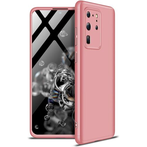 Coque pour Samsung Galaxy S20 Ultra 360 Ultra Slim Fine Anti Choc avec Verre trempe Housse Case Coque Pour Samsung Galaxy S20 Ultra Rigide Antichoc Integral Mat Case Cover Or Rose