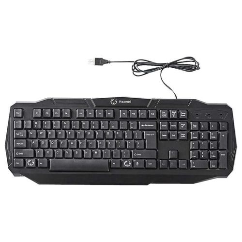 Nedis Gaming - Clavier - rétro-éclairé - USB - QWERTY - International US - noir