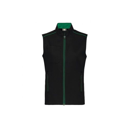 Gilet de travail sans manches DayToDay WK. Designed To Work Noir / Vert S