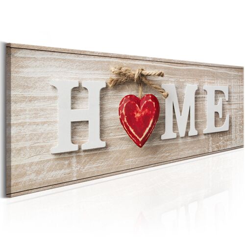 Tableau Vintage Home: Red 120 x 40 cm