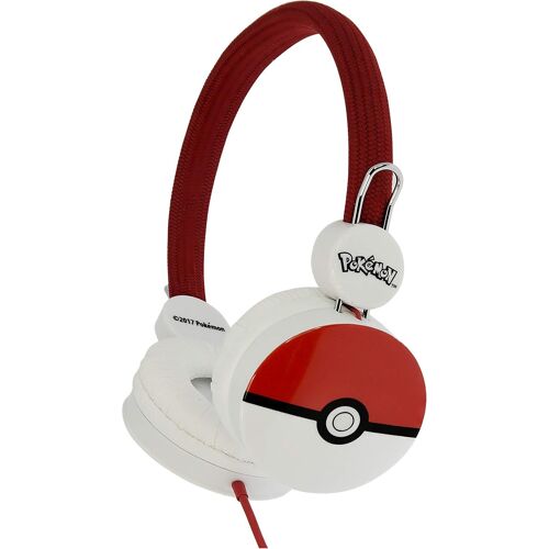 Casque Stéréo Pokéball Pour Enfants Avec Limitation Du Volume (Max 85 Db) Et Bandeau Réglable Pour Le Meilleur Rouge[VIT693897]