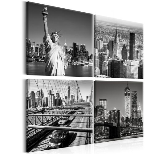 Tableau Villes Faces of New York 80 x 80 cm