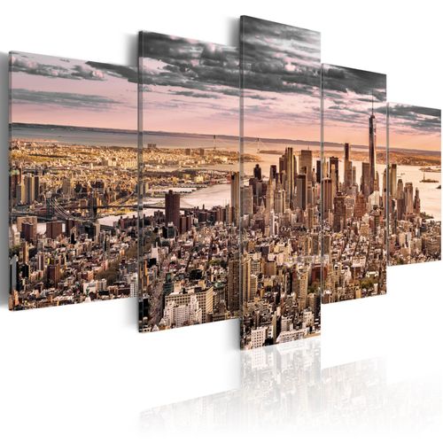 Tableau Villes New York City: Morning Sky 200 x 100 cm