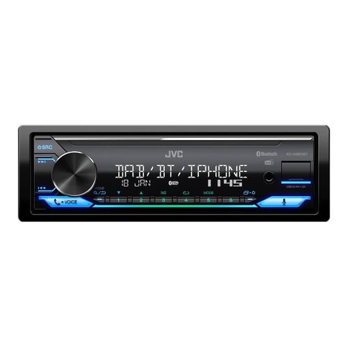 JVC KD-X482DBT - Automobile - récepteur numérique - intégrée dans le tableau de bord - DIN unique - 50 Watts x 4