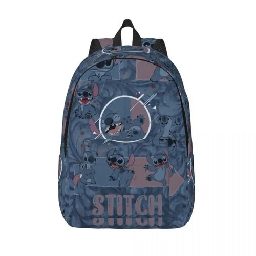Sacs à dos en toile personnalises style dessin anime rétro pour femmes et hommes, cartable décontracté pour l'ecole universitaire, sacs Stitch Ohana